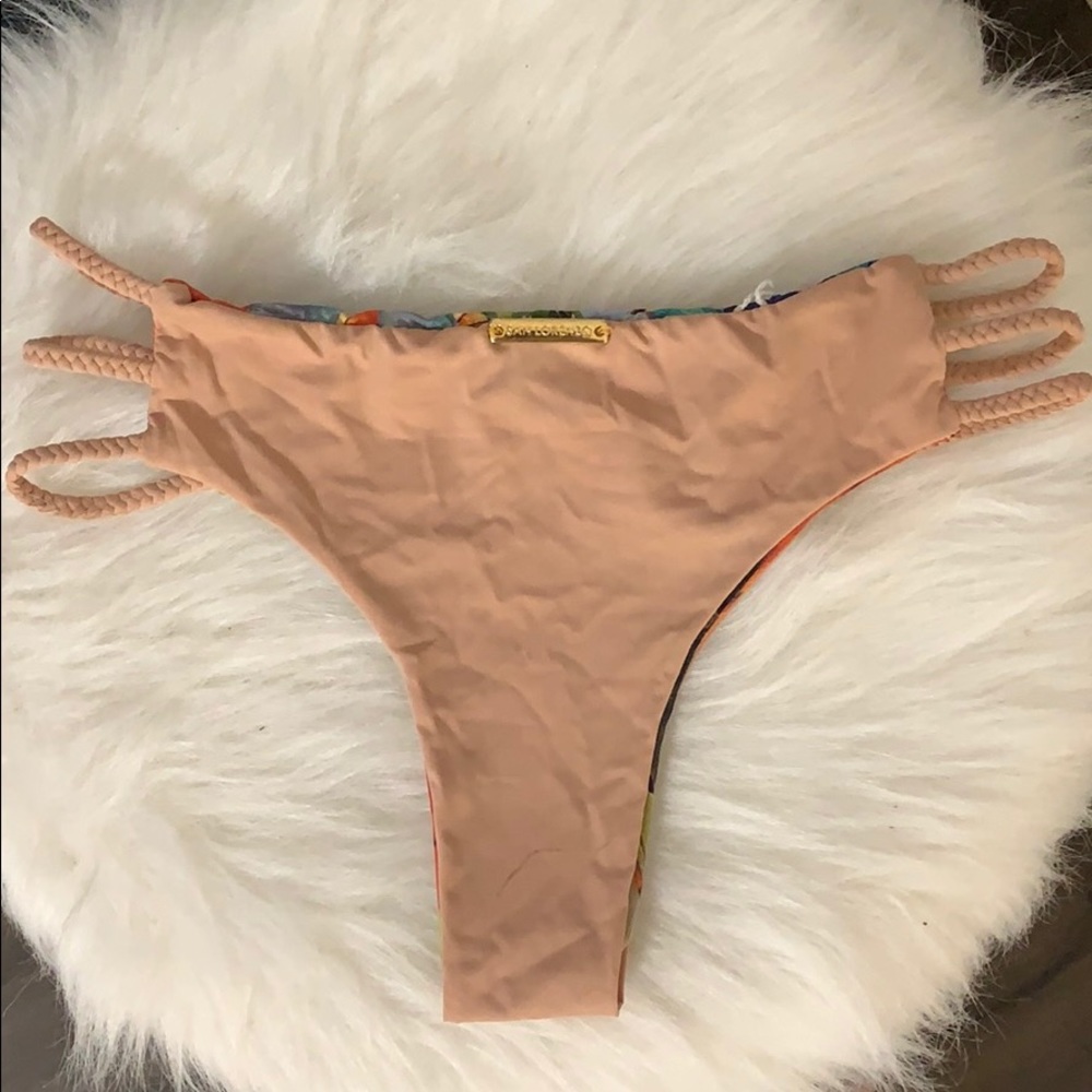RARE PRINT & NUDE SL BIKINI BOTTOM - Picture 2 of 4